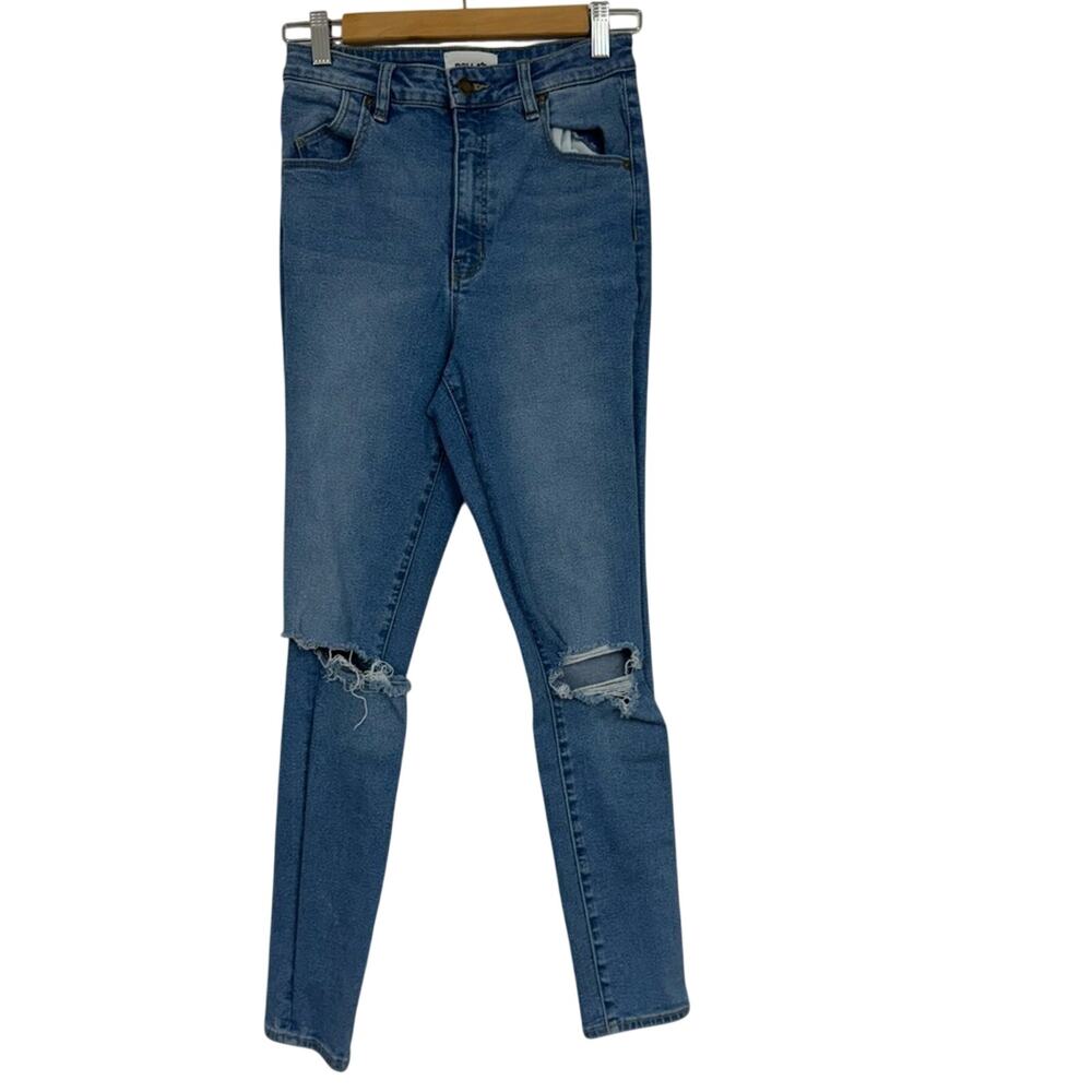Rolla’s Blue High Rise Skinny Jeans Womens 28 Distressed Eastcoast Ankle Stretch
